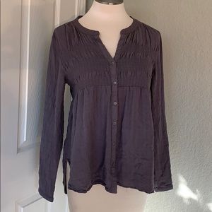 CLOSING SALE! Boho Style Gray High Low Top